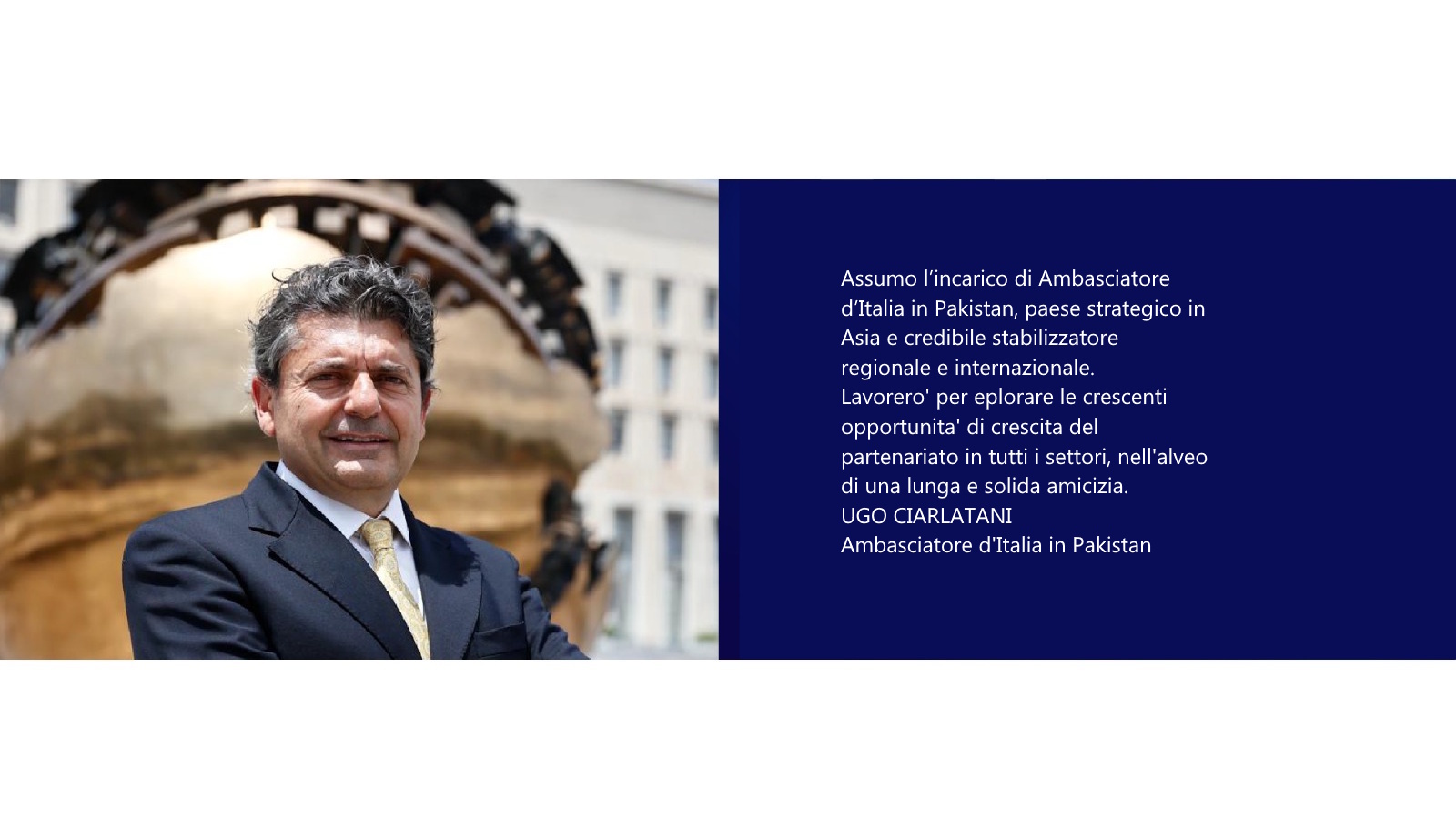 Il messaggio dell'Ambasciatore